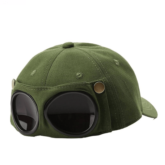 đ€Ł Baseballkeps i aviatorstil â unika fack för solglasögon och vintage-detaljer i metall! đ§ąâš