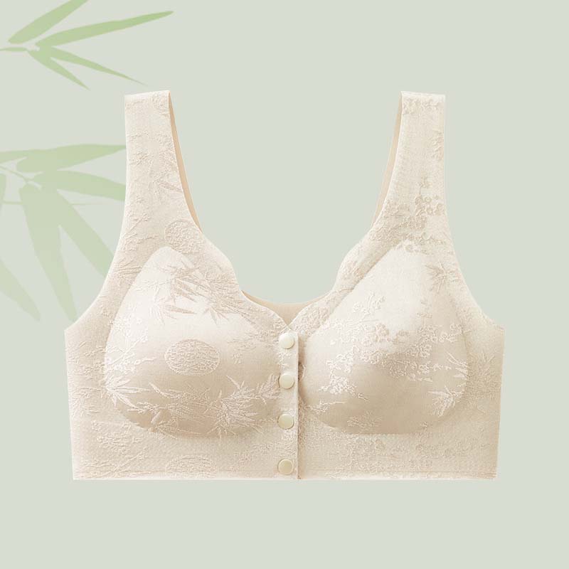 🌹Sista dagen ❤️ Köp 1 få 2 gratis🌹Bekväm sömlös BH utan bygel med framfäste