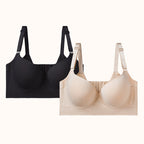 🎁Kupstorlek: A-H💖BH med djup V-ringning och stöd av minneswire 👙