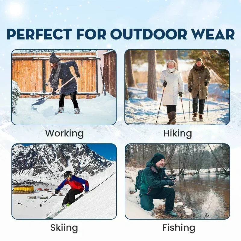 🧣💧 Vattentäta byxor med fleecefoder för både män och kvinnor