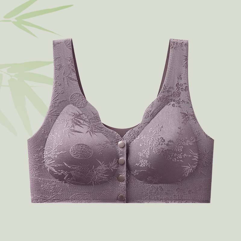 🌹Sista dagen ❤️ Köp 1 få 2 gratis🌹Bekväm sömlös BH utan bygel med framfäste