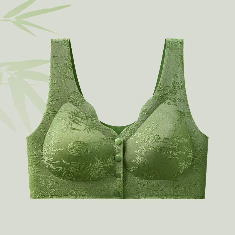 🌹Sista dagen ❤️ Köp 1 få 2 gratis🌹Bekväm sömlös BH utan bygel med framfäste
