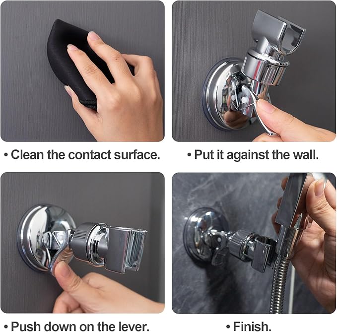 Placera ditt duschhuvud precis där du vill ha det – utan att behöva borra! 🚿✨