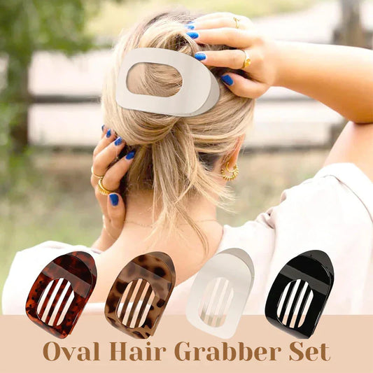 ⏳Köp mer, spara mer✨ Oval hårklämma set