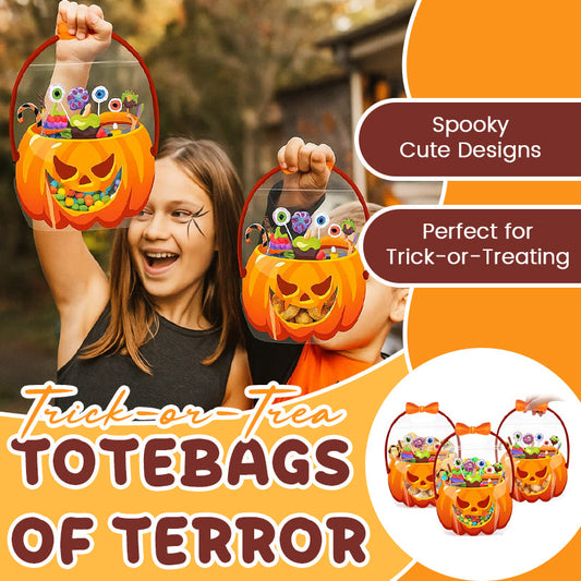 🎃👻 Halloween-godispåsar – läskigt-gulliga ”trick-or-treat”-påsar med genomskinlig framsida