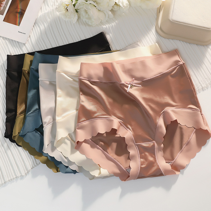 💖Storlek: 40-100 kg✨🎁Köp 1 få 2 (3-pack) 🎁Premium satin antibakteriell Ice Silk fuktabsorberande trosor