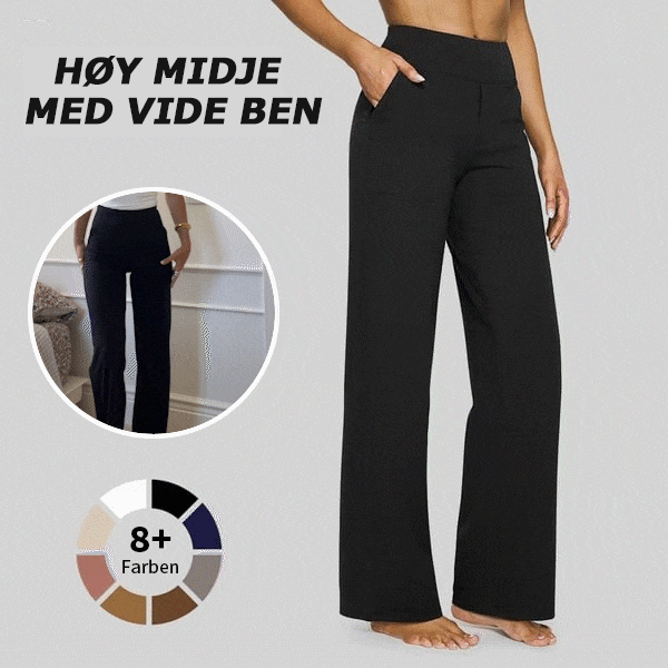 🔥Lösa, högmidjade affärsbyxor med informell midjeban