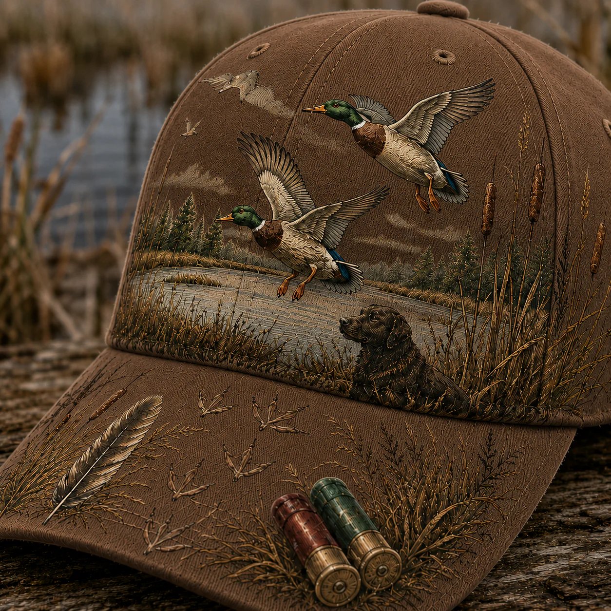 🦆Den ultimata kepsen för vattenfågeljägare! 🌾