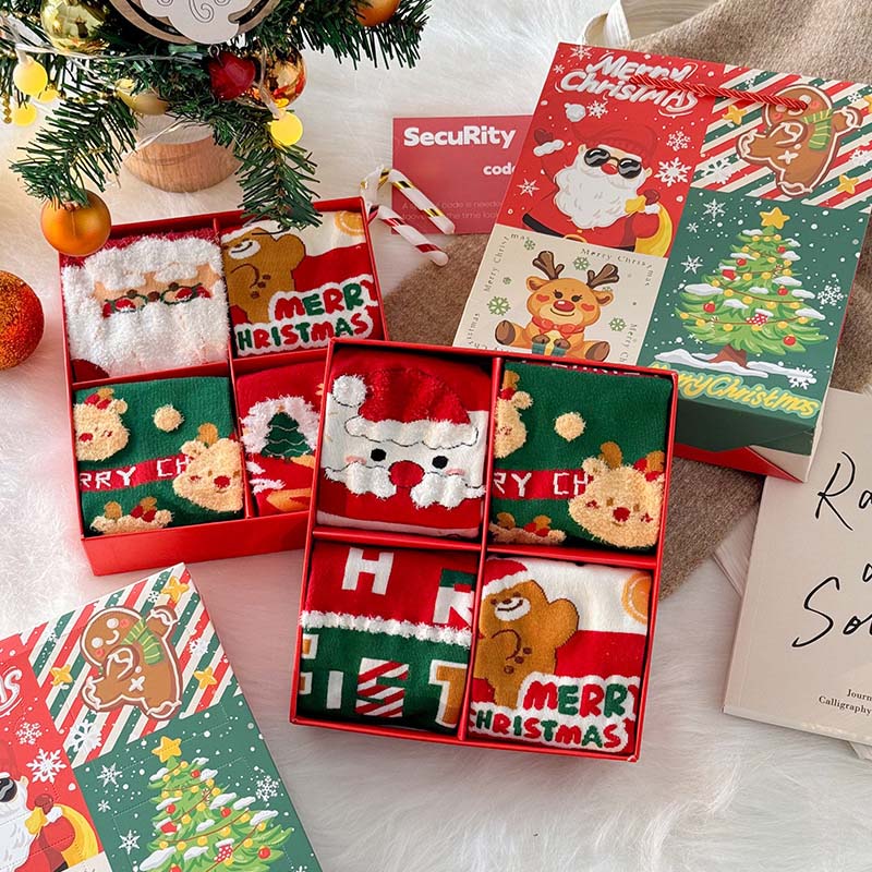 🎄✨Söt Julstrumpor Presentask🎁🧦