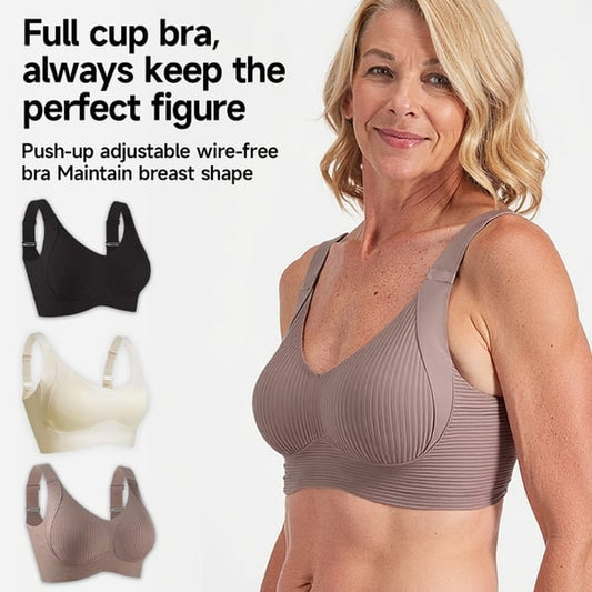 🎁 Helt ny uppgradering: Köp 1 och få 3 set gratis 🔥 Trådlös push-up-bh med superstöd 👍  Säg adjö till hängande bröst