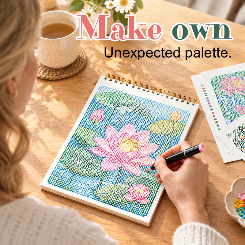 🎨Letter Dot Art Coloring Book — 30 Hidden Pictures, No Drawing Skills Needed, Screen-Free Relaxation