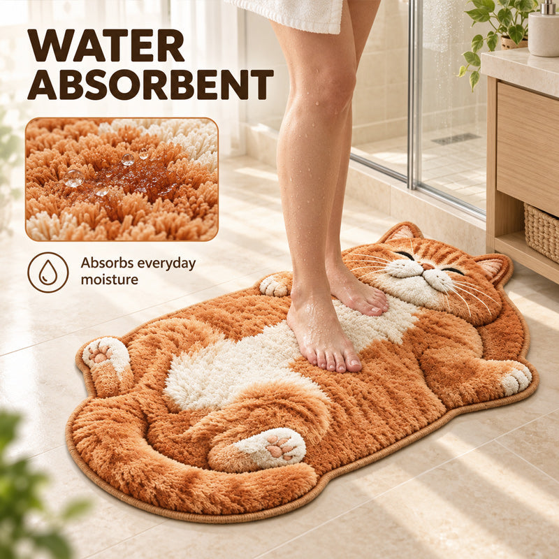 🐱 Söt golvmatta i form av en katt