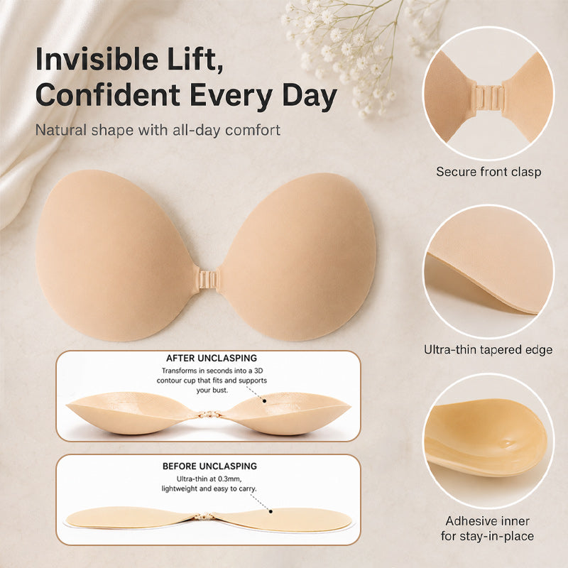 💖 3D-push-up-bh-bröstvårtsskydd i massivt silikon: Osynliga lyftande skydd! ✨