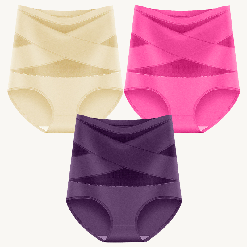 🎁köp 1 få 3✨Superhögmidjade formande trosor för kvinnor