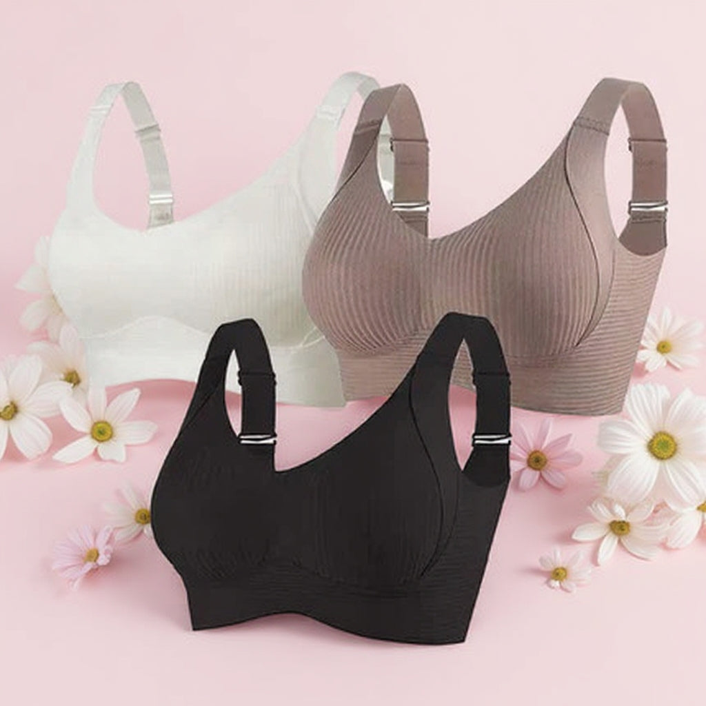 🎁 Helt ny uppgradering: Köp 1 och få 3 set gratis 🔥 Trådlös push-up-bh med superstöd 👍  Säg adjö till hängande bröst