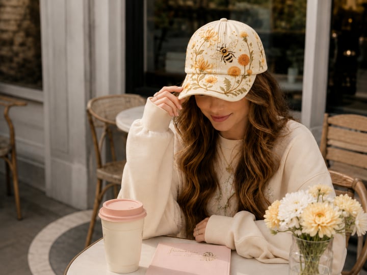🌸🌿 Garden Morning-baseballkeps: Milt solsken och vardagsmys! ☀️🌱🧢