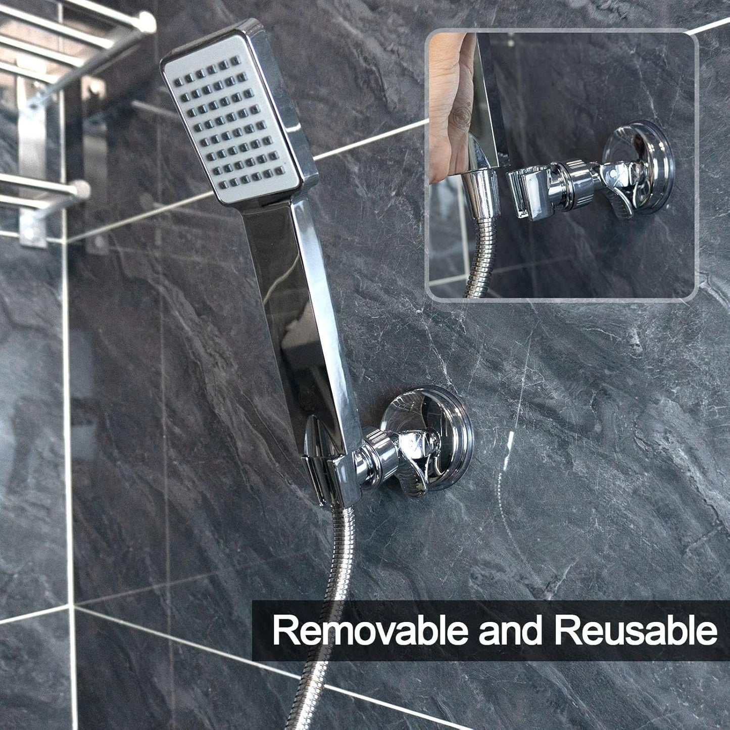 Placera ditt duschhuvud precis där du vill ha det – utan att behöva borra! 🚿✨