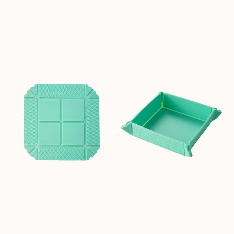 🍽️Hettbeständig, hopfällbar matta och förvaringsbricka – 2-i-1-underlägg och snacksbricka med magnetisk förvaring