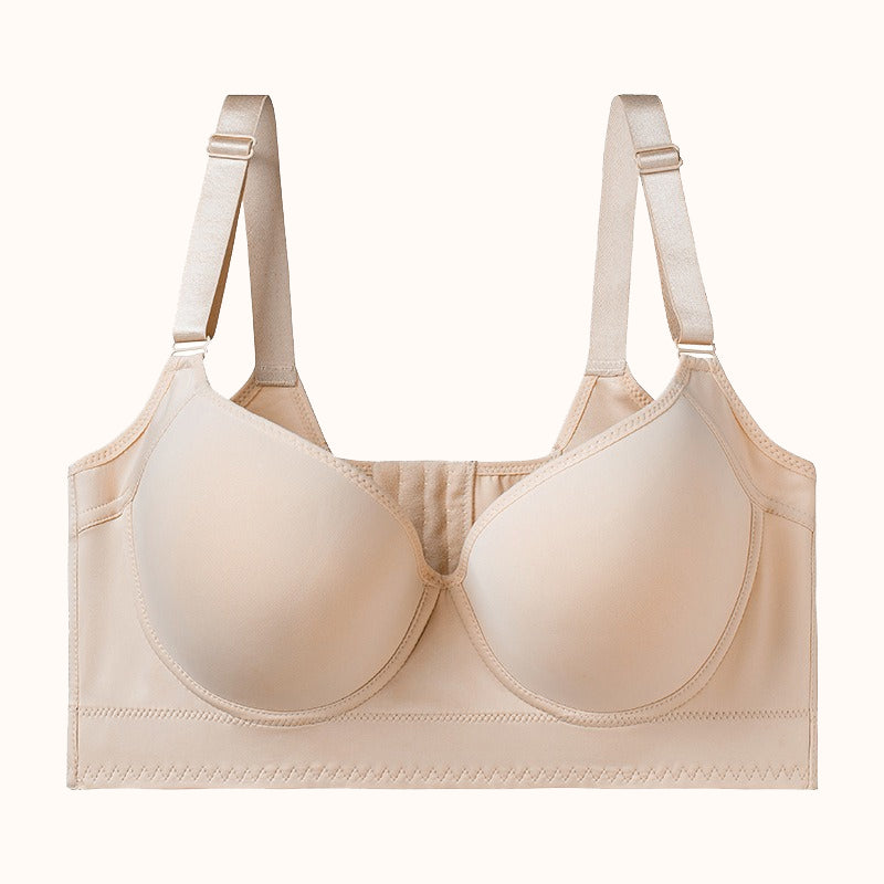🎁Kupstorlek: A-H💖BH med djup V-ringning och stöd av minneswire 👙