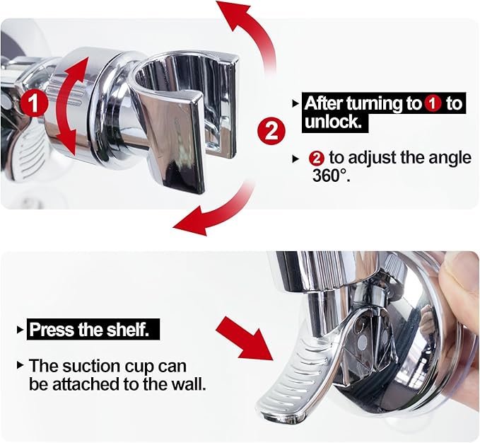 Placera ditt duschhuvud precis där du vill ha det – utan att behöva borra! 🚿✨