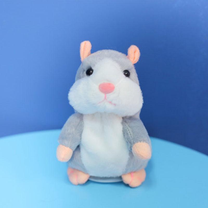 🐹Pratsam hamster i plysch – upprepar vad du säger och vickar på huvudet, 3 färger + julutgåva