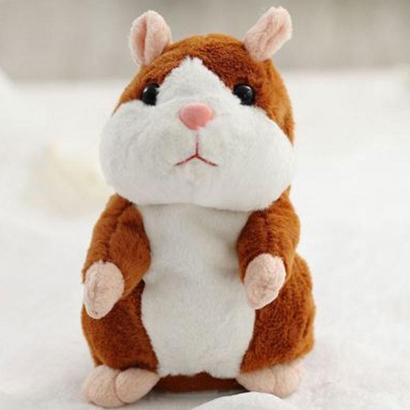 🐹Pratsam hamster i plysch – upprepar vad du säger och vickar på huvudet, 3 färger + julutgåva