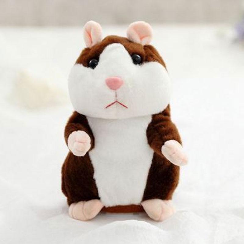 🐹Pratsam hamster i plysch – upprepar vad du säger och vickar på huvudet, 3 färger + julutgåva