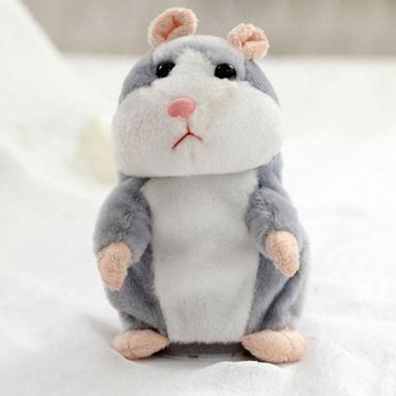 🐹Pratsam hamster i plysch – upprepar vad du säger och vickar på huvudet, 3 färger + julutgåva