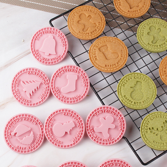 🎄🍪 3D-formset för julkakor — 9 festliga stämplar för julbaket