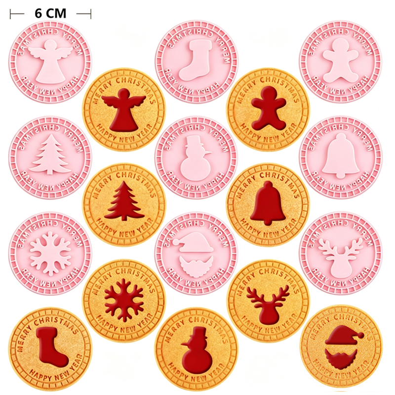 🎄🍪 3D-formset för julkakor — 9 festliga stämplar för julbaket